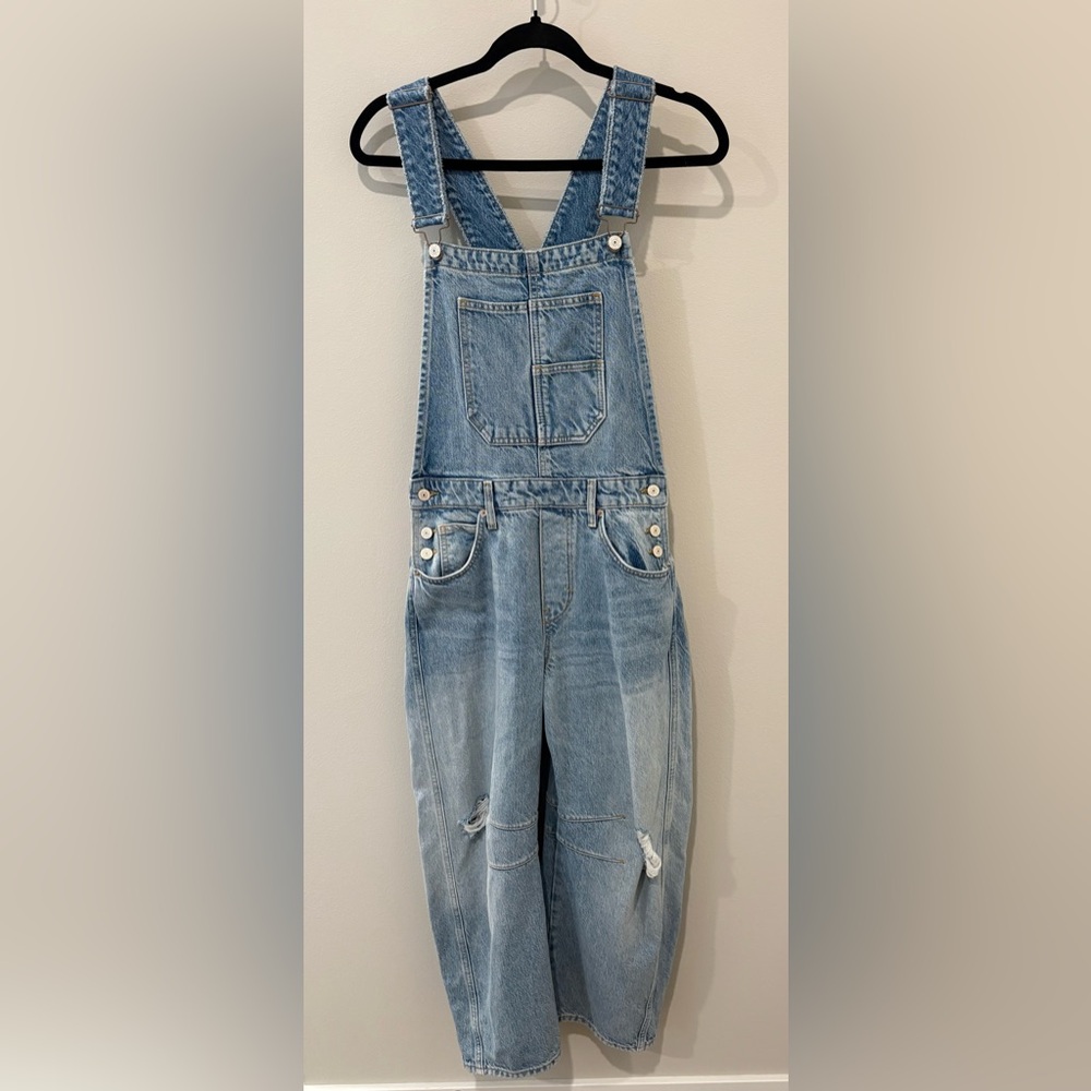 We The Free Good Luck Barrel Denim Overalls - Picture 4 of 4